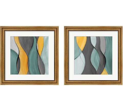 Coalescence in Gray 2 Piece Framed Art Print Set by Lanie Loreth