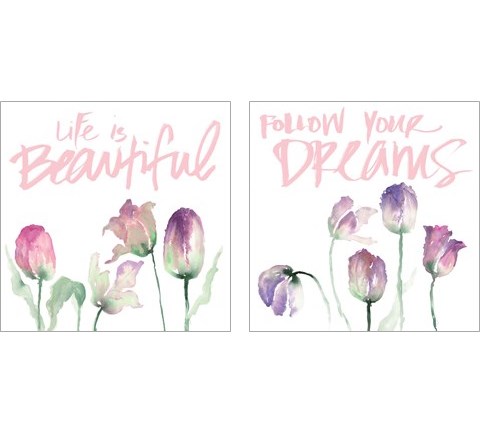 Beautiful Dreams 2 Piece Art Print Set by Lanie Loreth
