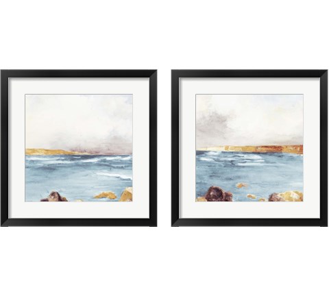Along The Golden Coast 2 Piece Framed Art Print Set by Lanie Loreth