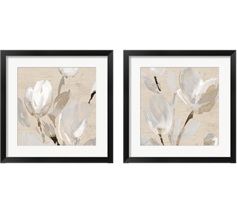 Neutral Tulips 2 Piece Framed Art Print Set by Lanie Loreth