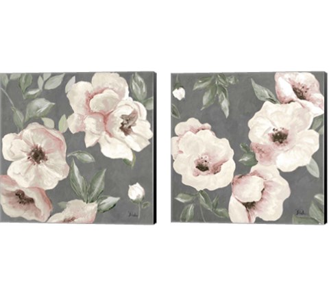Dusty Rose 2 Piece Canvas Print Set by Patricia Pinto
