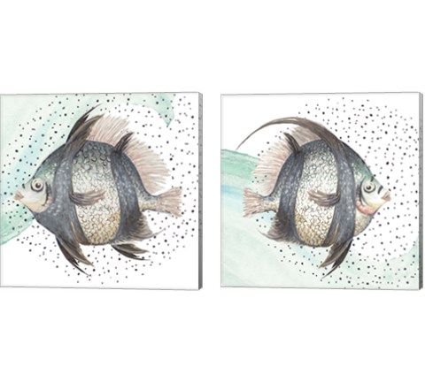 Coastal Fish 2 Piece Canvas Print Set by Patricia Pinto
