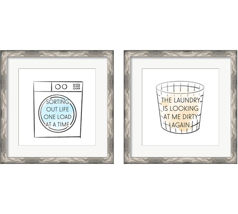 Laundry 2 Piece Framed Art Print Set by Anna Quach