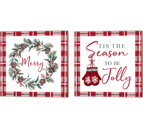 Christmas 2 Piece Canvas Print Set by Elizabeth Tyndall