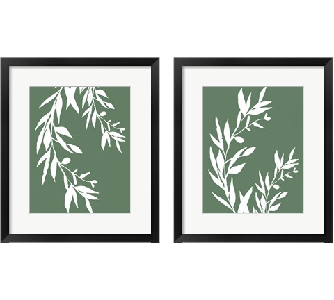 Leaves  2 Piece Framed Art Print Set by Elizabeth Tyndall