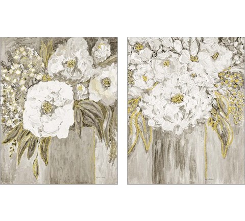 Golden Age Floral 2 Piece Art Print Set by Ramona Murdock