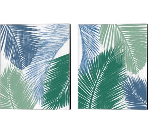 Baru Palm Collage 2 Piece Canvas Print Set by Patricia Pinto