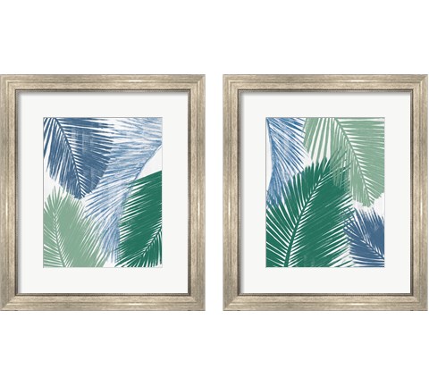Baru Palm Collage 2 Piece Framed Art Print Set by Patricia Pinto