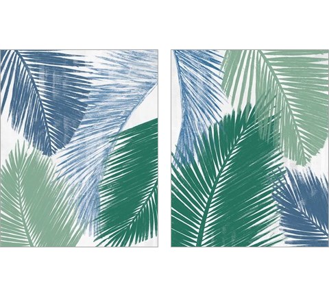 Baru Palm Collage 2 Piece Art Print Set by Patricia Pinto