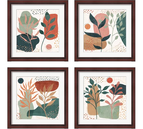 Abstract Blossom 4 Piece Framed Art Print Set by Veronique Charron