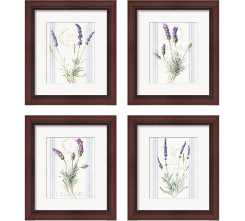 Floursack Lavender 4 Piece Framed Art Print Set by Danhui Nai