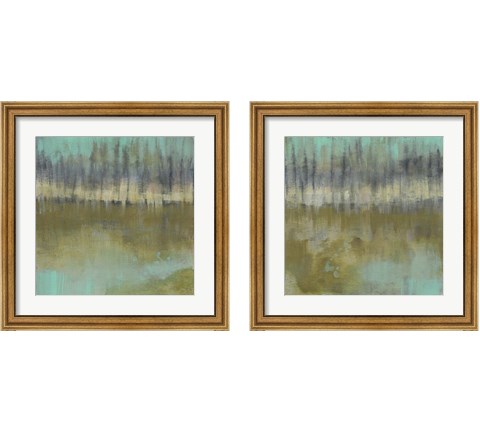 Soft Treeline on the Horizon 2 Piece Framed Art Print Set by Jennifer Goldberger