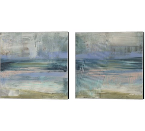 Textured Coastline 2 Piece Canvas Print Set by Jennifer Goldberger
