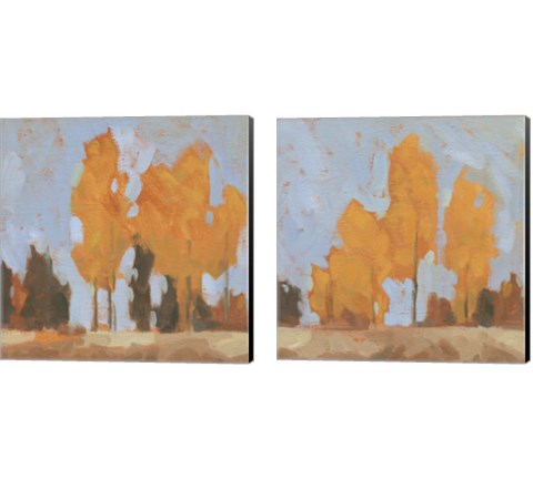 Golden Seasons  2 Piece Canvas Print Set by Jacob Green