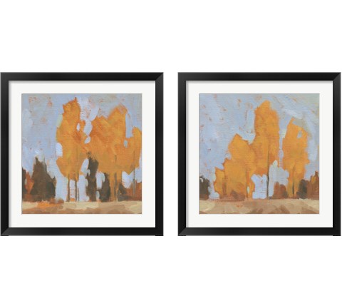 Golden Seasons  2 Piece Framed Art Print Set by Jacob Green