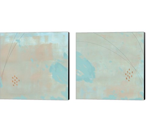 Spring Abstract 2 Piece Canvas Print Set by Jacob Green