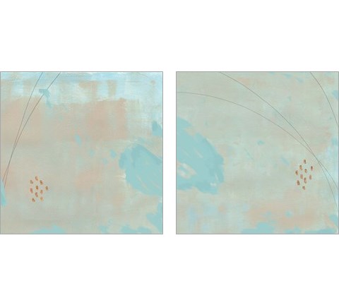 Spring Abstract 2 Piece Art Print Set by Jacob Green