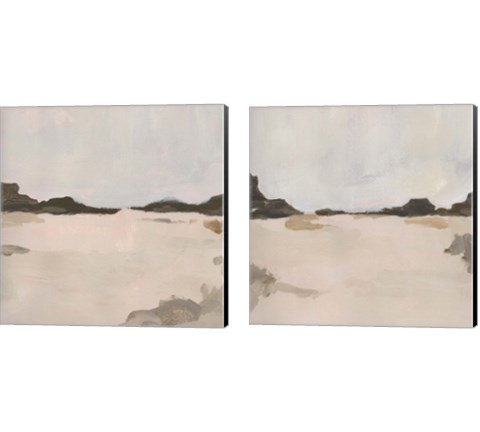 Misty Horizon Line 2 Piece Canvas Print Set by Jacob Green