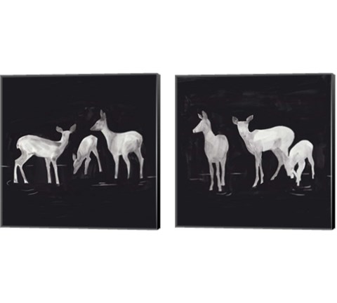Sophisticated Whitetail 2 Piece Canvas Print Set by Jacob Green