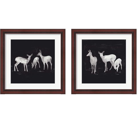 Sophisticated Whitetail 2 Piece Framed Art Print Set by Jacob Green