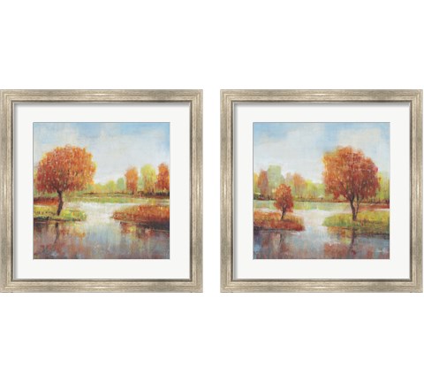 Lake Reflections 2 Piece Framed Art Print Set by Timothy O'Toole