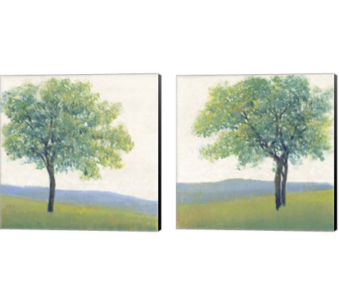 Solitary Tree 2 Piece Canvas Print Set by Timothy O'Toole