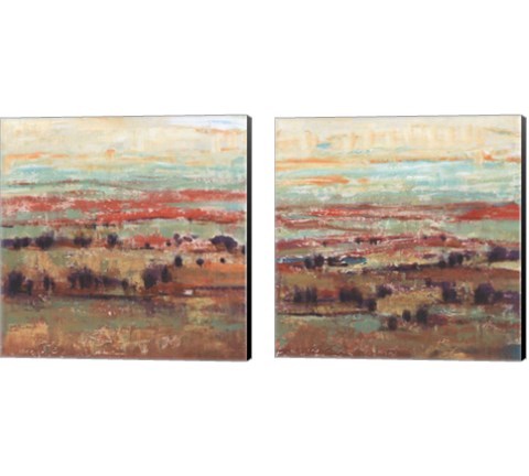 Divided Landscape 2 Piece Canvas Print Set by Timothy O'Toole