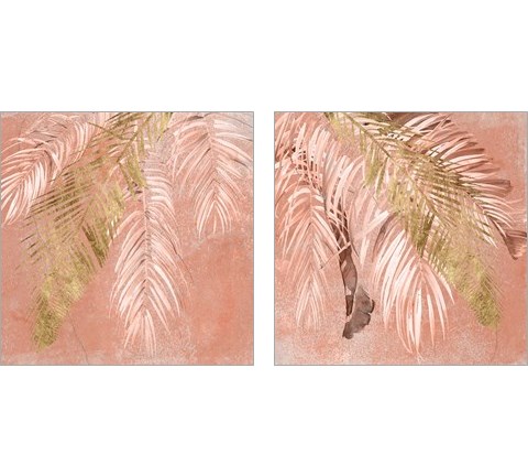 Golden Palms 2 Piece Art Print Set by Jennifer Parker