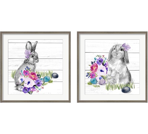 Bright Easter Bouquet 2 Piece Framed Art Print Set by Jennifer Parker