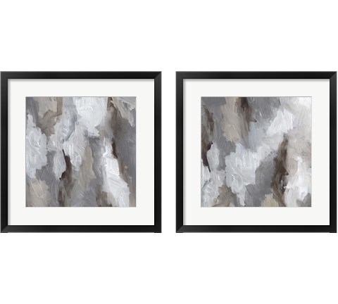 Cloudy Shapes 2 Piece Framed Art Print Set by Jennifer Parker