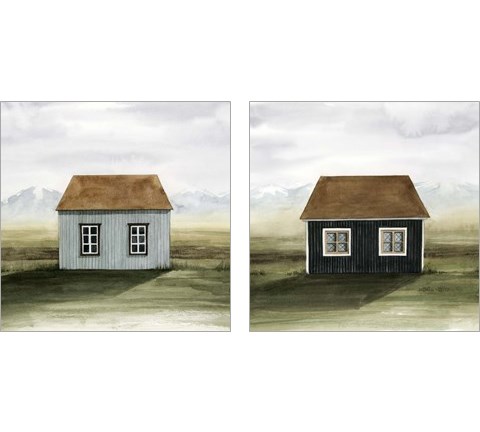 Nordic Cottage 2 Piece Art Print Set by Grace Popp