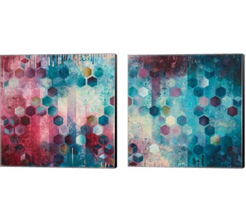 Shimmery  2 Piece Canvas Print Set by Heather Robinson