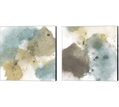 Fading Pieces  2 Piece Canvas Print Set by Alonzo Saunders