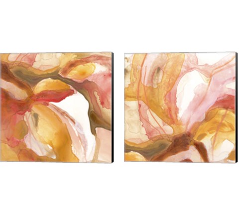 Sunset Marble 2 Piece Canvas Print Set by June Erica Vess