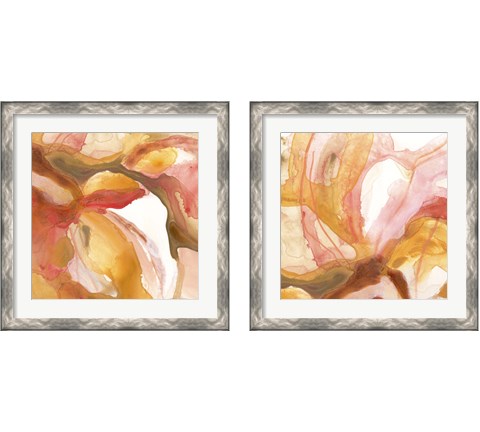 Sunset Marble 2 Piece Framed Art Print Set by June Erica Vess
