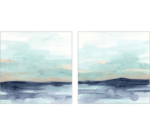 Ocean Morning Mist 2 Piece Art Print Set by June Erica Vess
