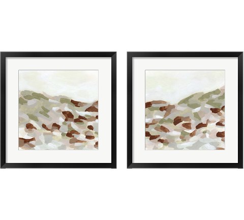 Hillside Mosaic 2 Piece Framed Art Print Set by June Erica Vess