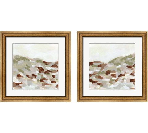 Hillside Mosaic 2 Piece Framed Art Print Set by June Erica Vess