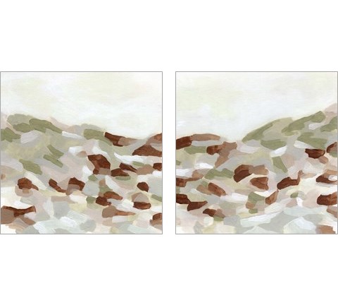 Hillside Mosaic 2 Piece Art Print Set by June Erica Vess