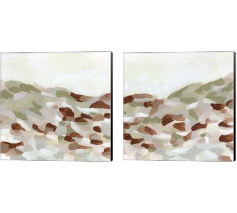 Hillside Mosaic 2 Piece Canvas Print Set by June Erica Vess
