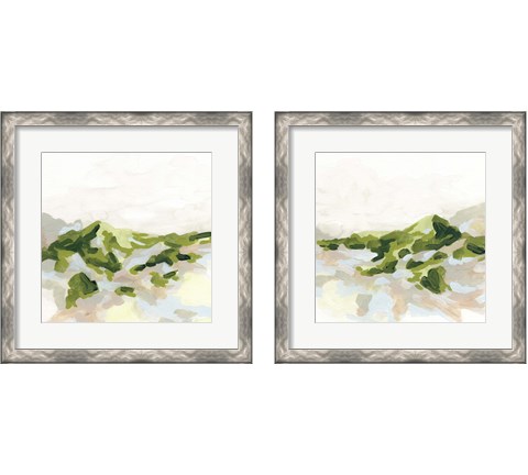 Emerald Hills 2 Piece Framed Art Print Set by June Erica Vess
