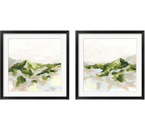 Emerald Hills 2 Piece Framed Art Print Set by June Erica Vess