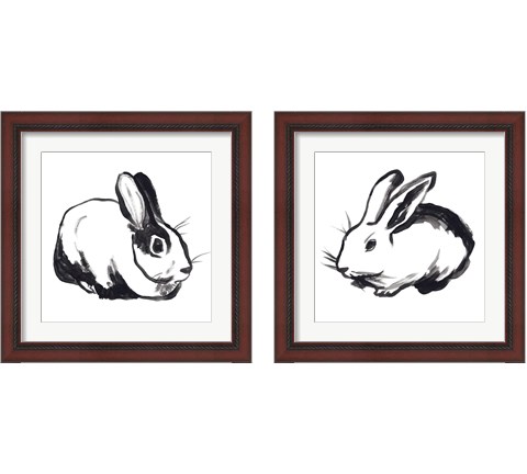 Winter Rabbit 2 Piece Framed Art Print Set by June Erica Vess