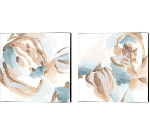 Abstracted Shells 2 Piece Canvas Print Set by June Erica Vess