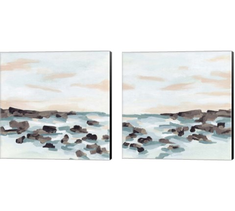 Coastal Shoals 2 Piece Canvas Print Set by June Erica Vess