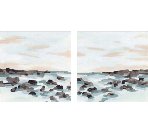 Coastal Shoals 2 Piece Art Print Set by June Erica Vess