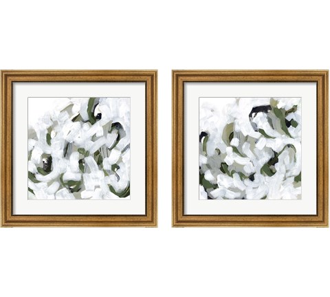 Snow Lichen 2 Piece Framed Art Print Set by June Erica Vess