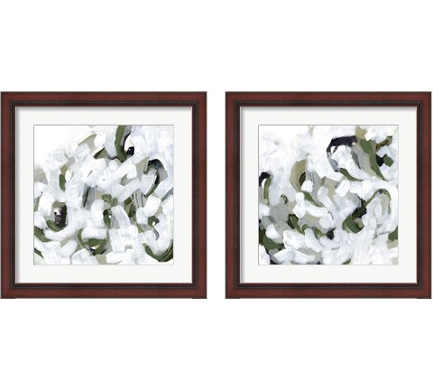 Snow Lichen 2 Piece Framed Art Print Set by June Erica Vess