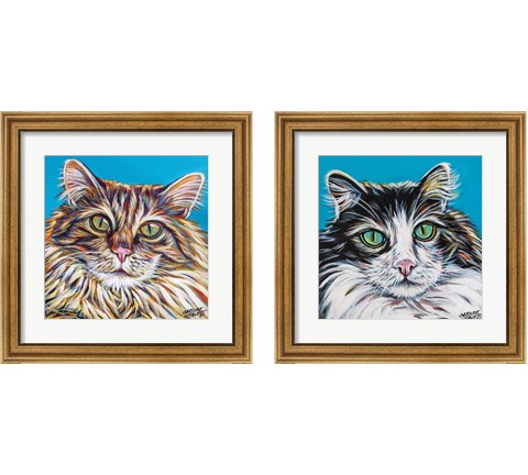 High Society Cat 2 Piece Framed Art Print Set by Carolee Vitaletti