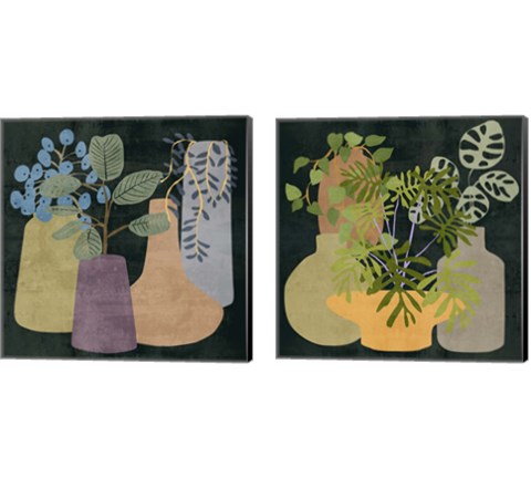 Decorative Vases 2 Piece Canvas Print Set by Melissa Wang